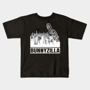 'Bunnyzilla' Hilarous Bunny Gift Kids T-Shirt